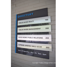 Building Floor Lobby Stair Entry Directory Sign